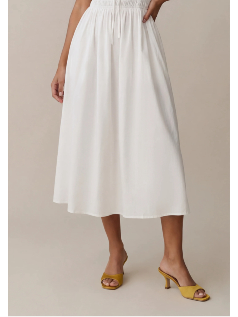 Women's Sorella White Midi Dress Size S - Picture 4 of 9